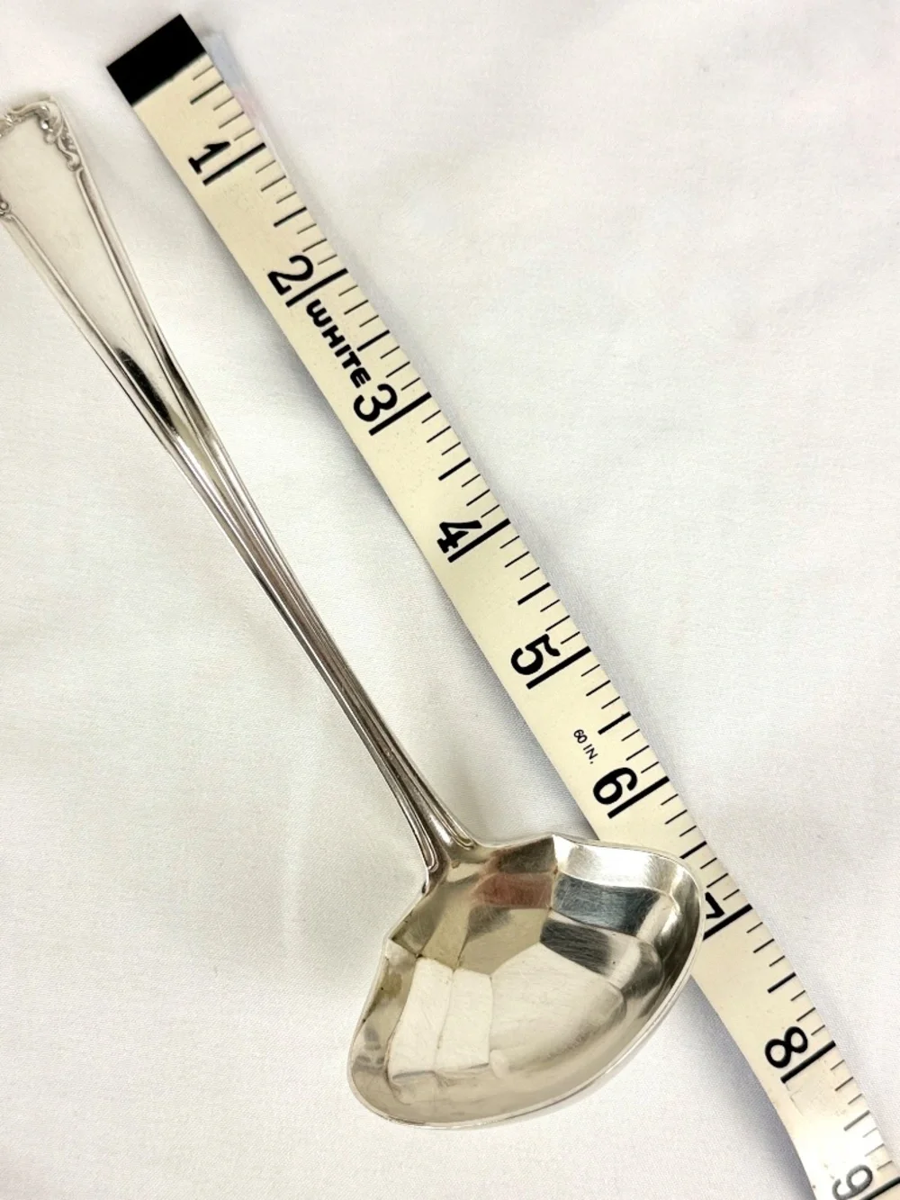 Vintage 1915 Lafayette Alvin Silverplate Gravy Ladle 7 1/8in Long Unique Bowl